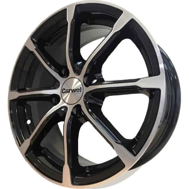 Diski R15 4x98 J6 ET35 Carwel Beta Black Polished