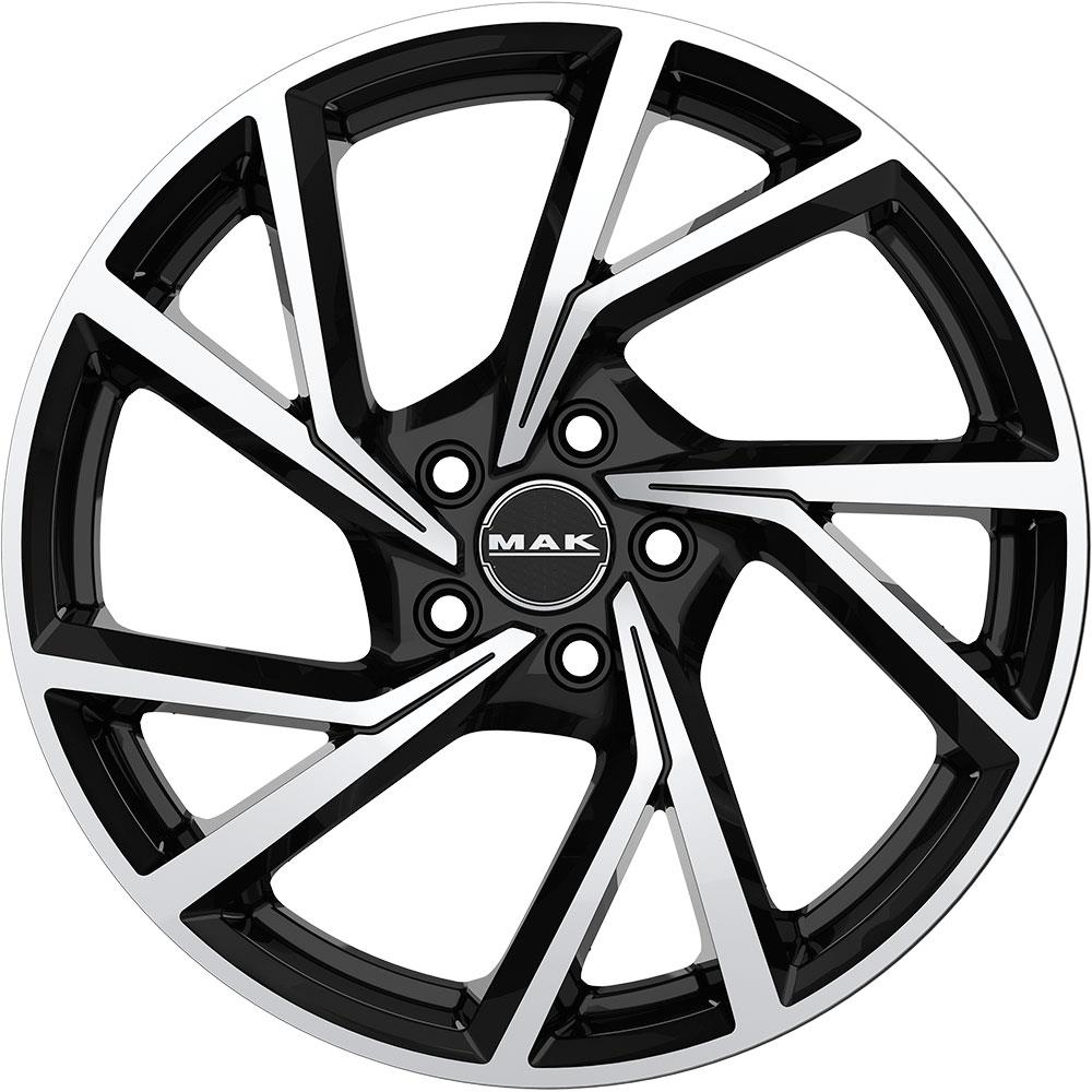 Diski R18 5x114.3 J7.5 ET38 MAK Kassel Black Mirror