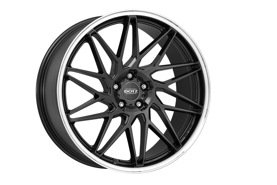 Diski R19 5x112 J8.5 ET45 Dotz Tanaka dark Gunmetal/polished lip