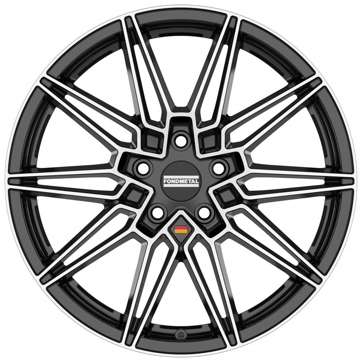 Diski R19 5x112 J8 ET26 Fondmetal Thoe Glossy Black Machined