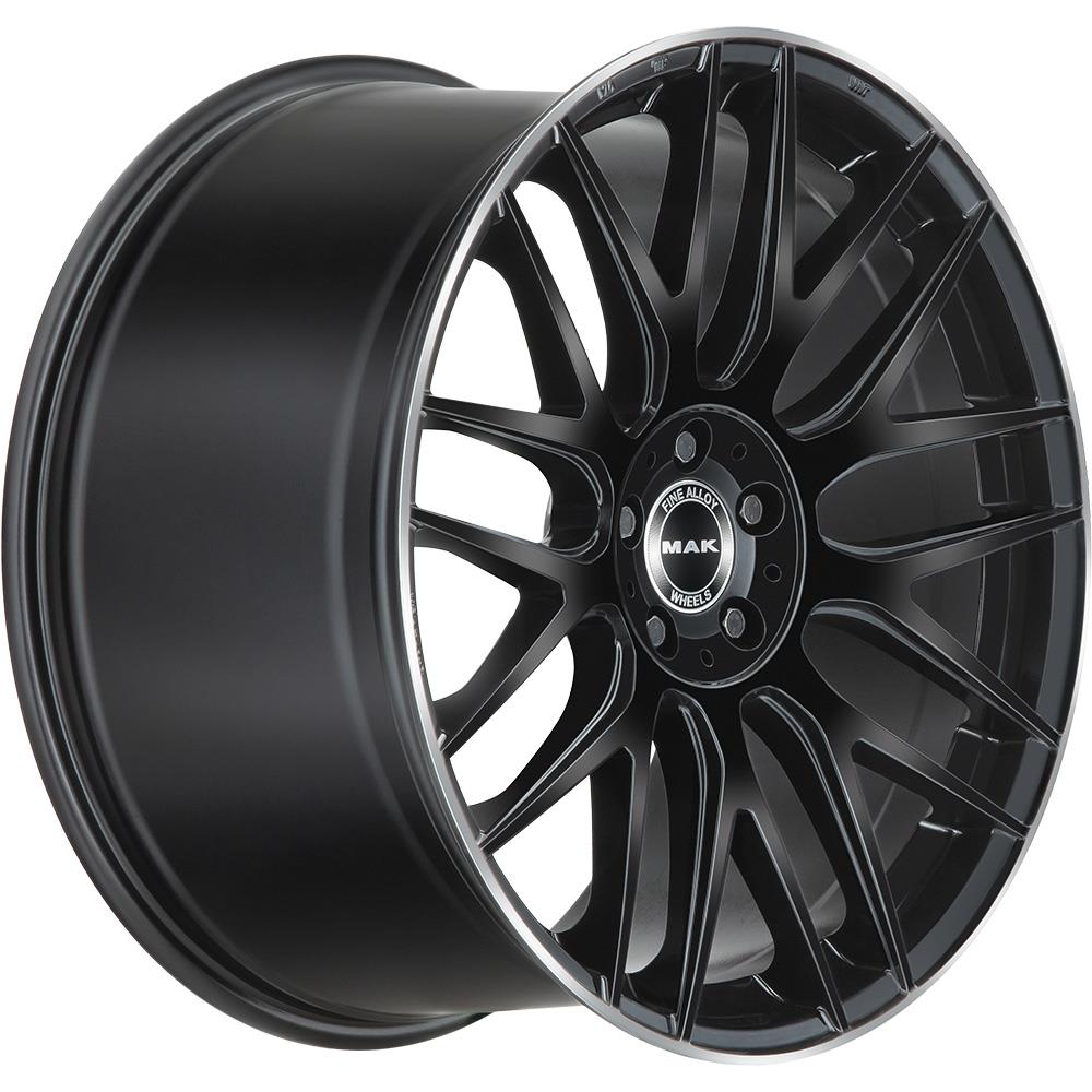 Diski R20 5x112 J9.5 ET50 MAK Arrow-D Gloss Black Mirror Ring