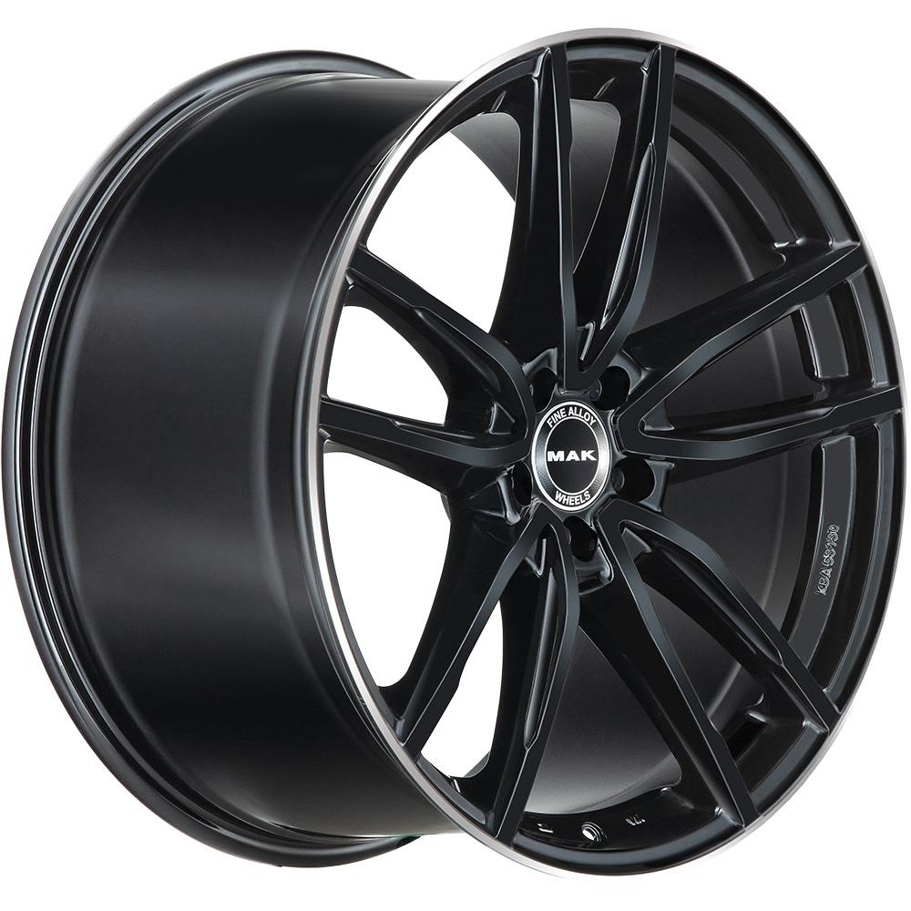 Diski R20 5x112 J9.5 ET45 MAK Evo-D Gloss Black Mirror Ring