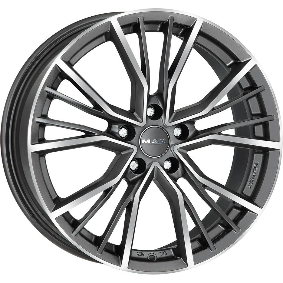 Diski R20 5x112 J8.5 ET20 MAK Union Gun Met-Mirror Face