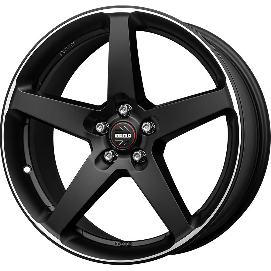 Diski R18 5x112 J8 ET42 Momo Five Matt Black Polished