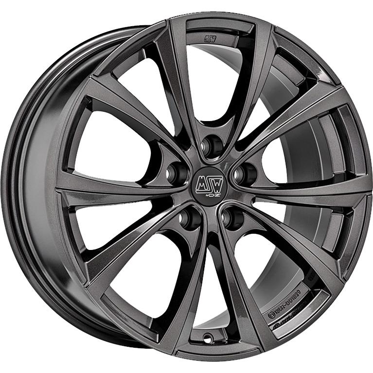 Diski R20 5x114.3 J9.5 ET45 MSW 27T Gloss Dark Grey