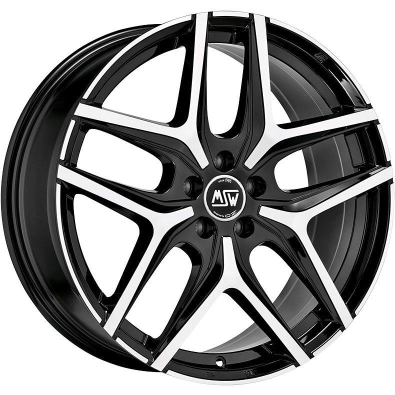 Diski R20 5x114.3 J8.5 ET30 MSW 40 Gloss Black Full Polished