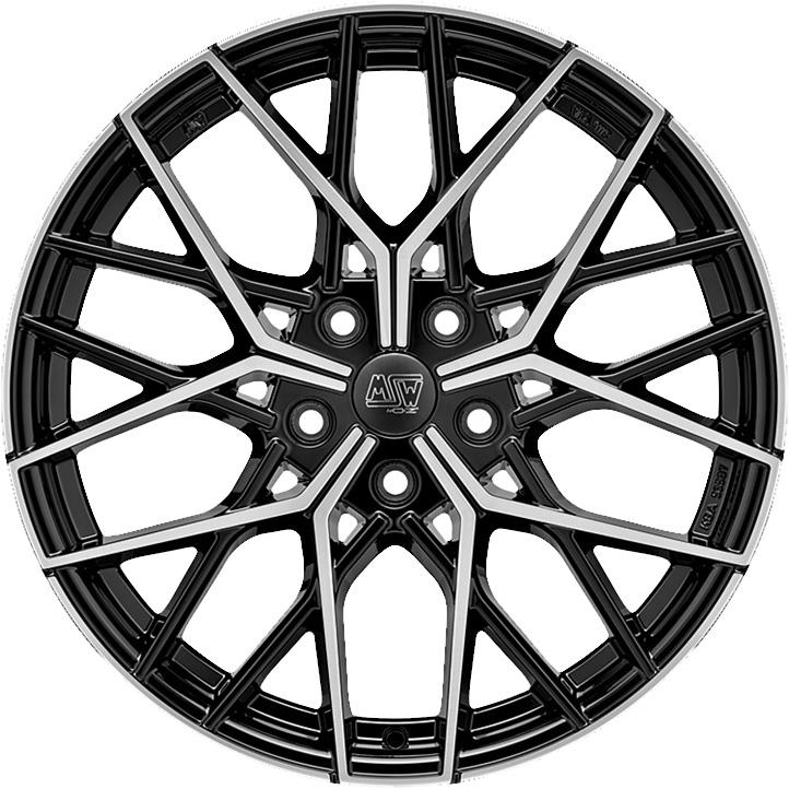 Diski R20 5x114.3 J8.5 ET45 MSW 74 Gloss Black Full Polished