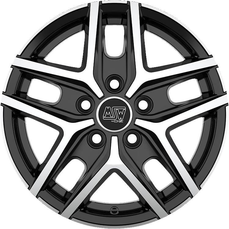 Diski R16 5x160 J6.5 ET55 MSW 40 Van Gloss Black Full Polished