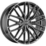 Diski R20 5×112 J8.5 ET40 OZ Racing Gran Turismo HLT Star Graphite Diamond Lip