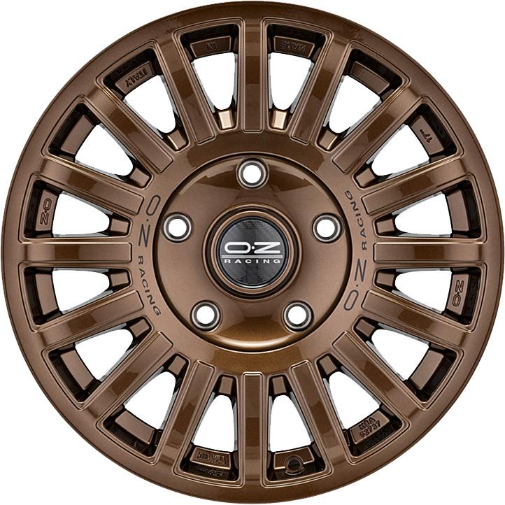 Diski R17 5x120 J8 OZ Racing Rally Raid Gloss Bronze Black Lettering