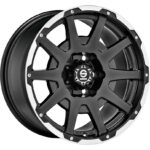 Diski R18 5×127 J8.5 ET29 Sparco Dakar Matt Black Lip Polished+Rivets