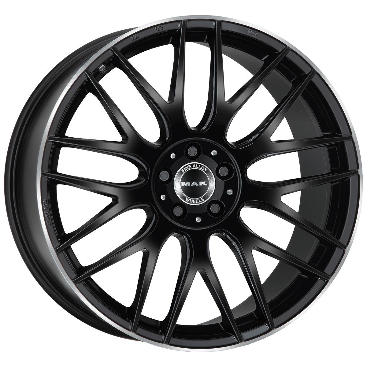 Diski R21 5x112 J11 ET55 MAK Arrow-D Gloss Black Mirror Ring