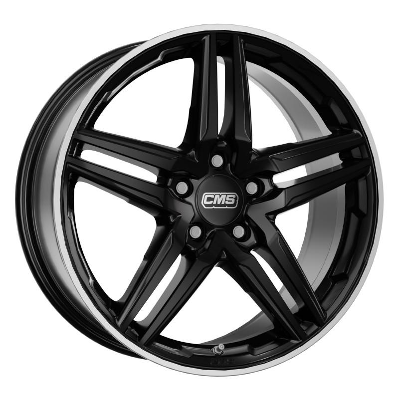 Diski R17 5x112 J7.5 ET40 CMS C29 Diamond Rim Black Gloss