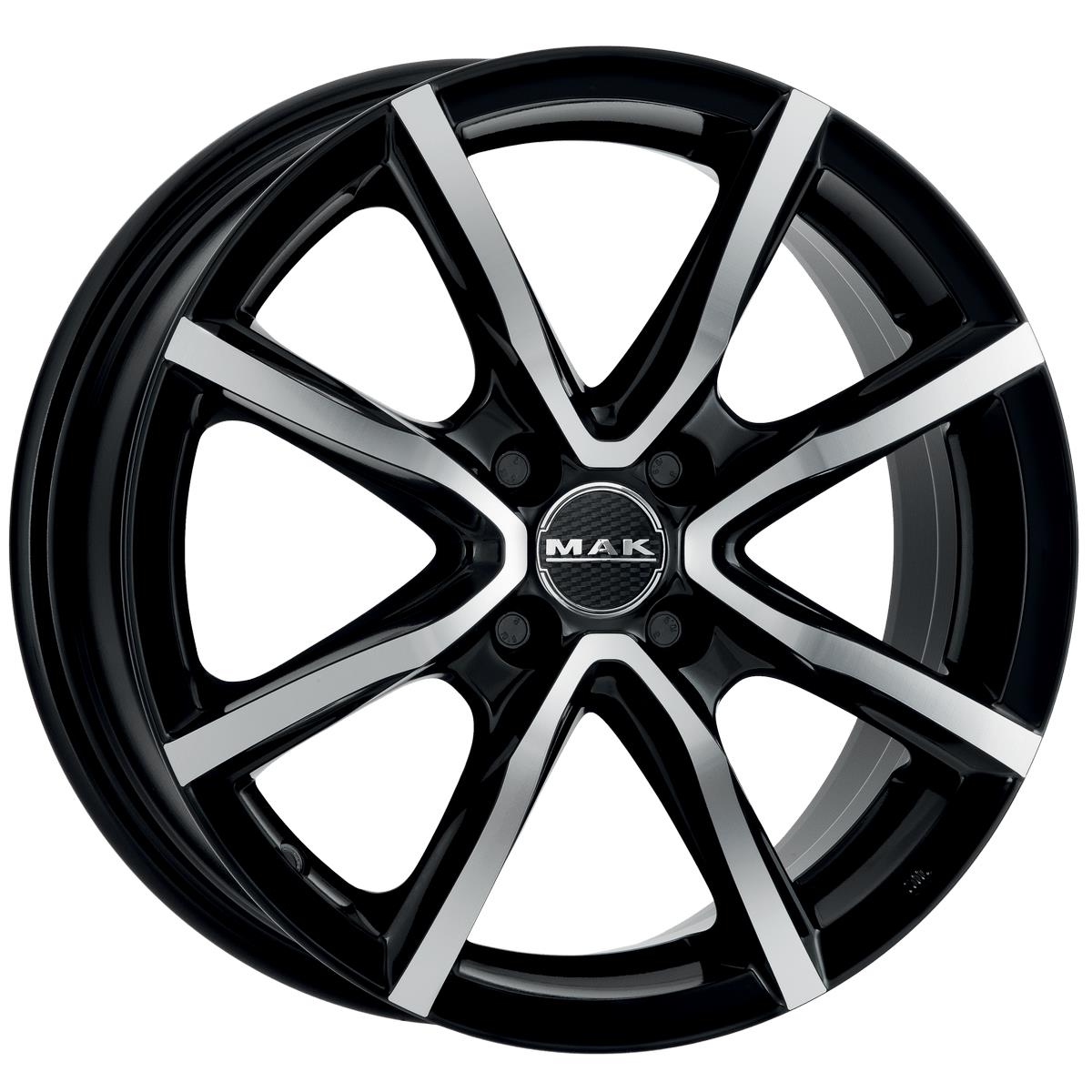 Diski R17 4x108 J7 ET15 MAK Milano4 Black Mirror