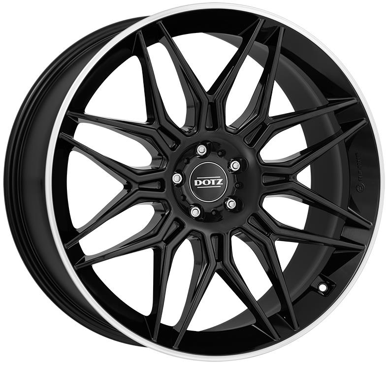 Diski R21 5x112 J9.5 ET31 Dotz LongBeach dark Black/polished lip