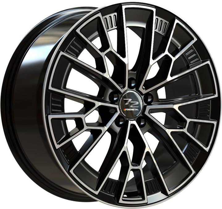 Diski R21 5x108 J9 ET45 Fondmetal 1972 Glossy Black Machined