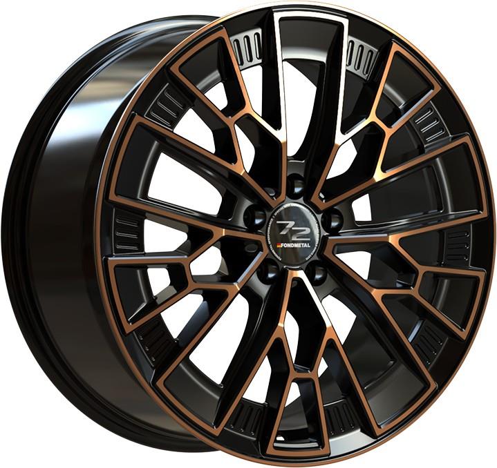 Diski R20 5x112 J10.5 ET57 Fondmetal 1972 Black Clearcoat Matt Bronze Machined