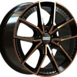 Diski R19 5×112 J8.5 ET45 Fondmetal Elatha Black Clearcoat Matt Bronze Machined