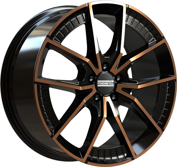 Diski R18 5x112 J8 ET45 Fondmetal Elatha Black Clearcoat Matt Bronze Machined