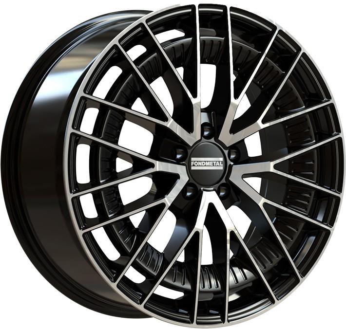 Diski R19 5x112 J9 ET49 Fondmetal Kari Glossy Black Machined