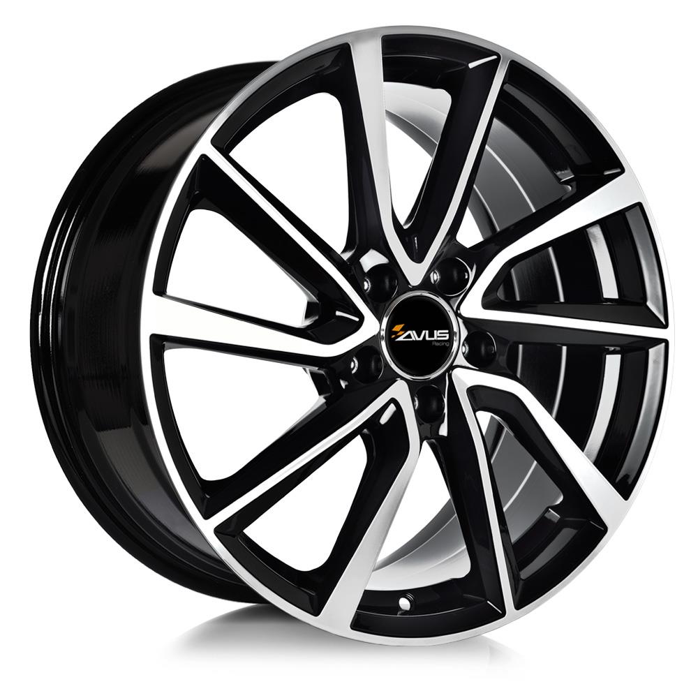 Diski R15 5x112 J6 ET47 Avus AC-518 Black Polished