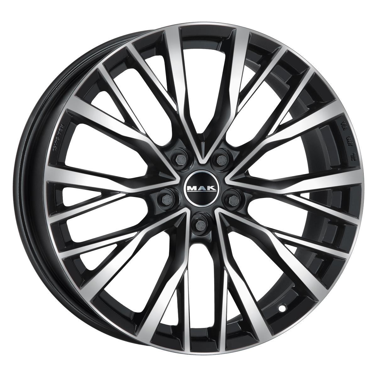 Diski R20 5x120 J8.5 ET38 MAK Kent Black Mirror