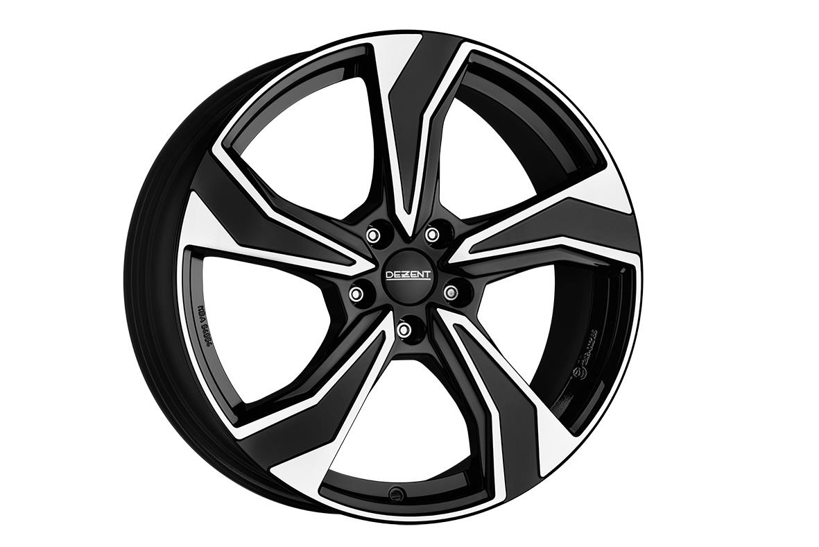 Diski R16 5x114.3 J6.5 ET45 Dezent KB dark Black/polished