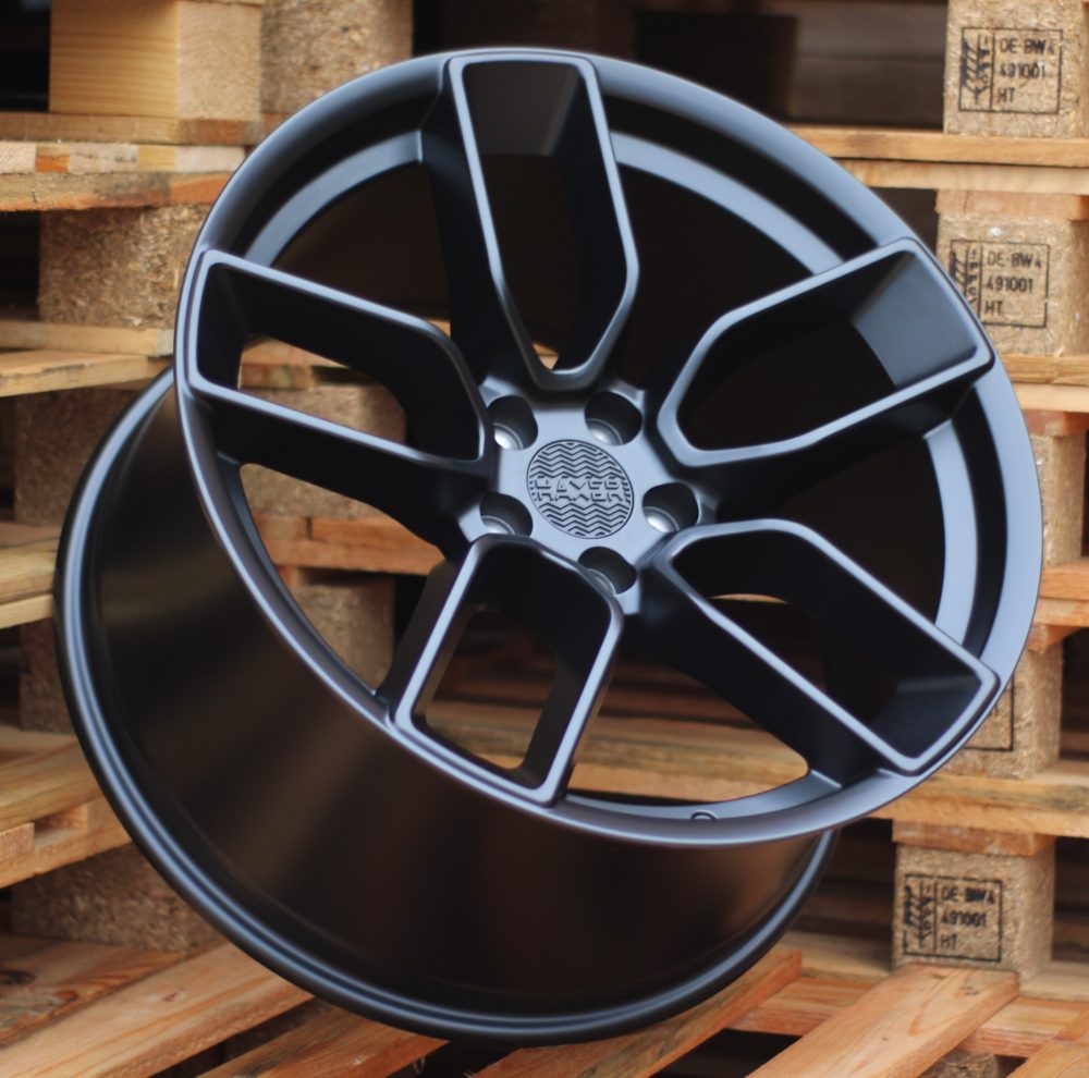 Diski R20 5x115 J9.5 ET18 HAXER HX031 Black Half Matt (Rear+Front)