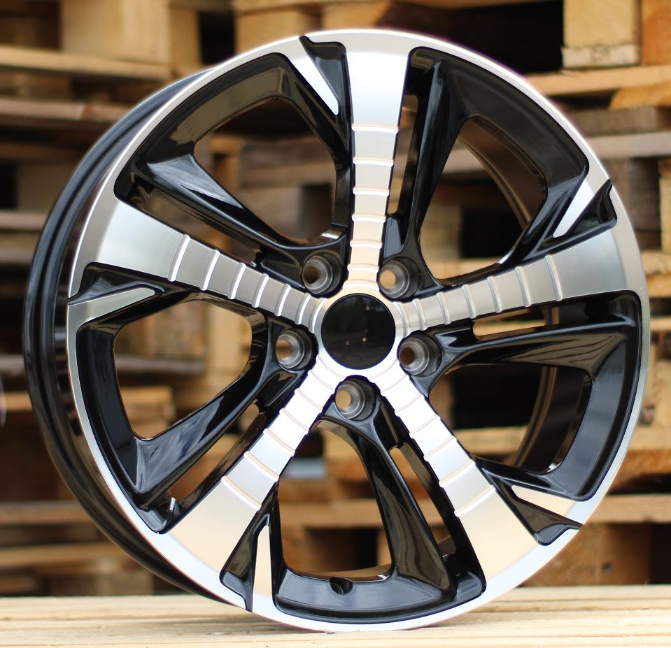 Diski R17 5x108 J7.5 ET44 RACINGLINE XE410 PEUGEOT Black Polished