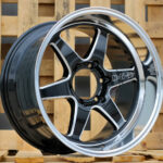 Diski R18 6×139.7 J10.5 ET12 RACINGLINE D1668 Black +Polished Lip