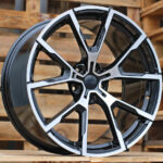 Diski R20 5×112 J8.5 ET25 RACINGLINE B5601 BMW Black Polished (Rear+Front)