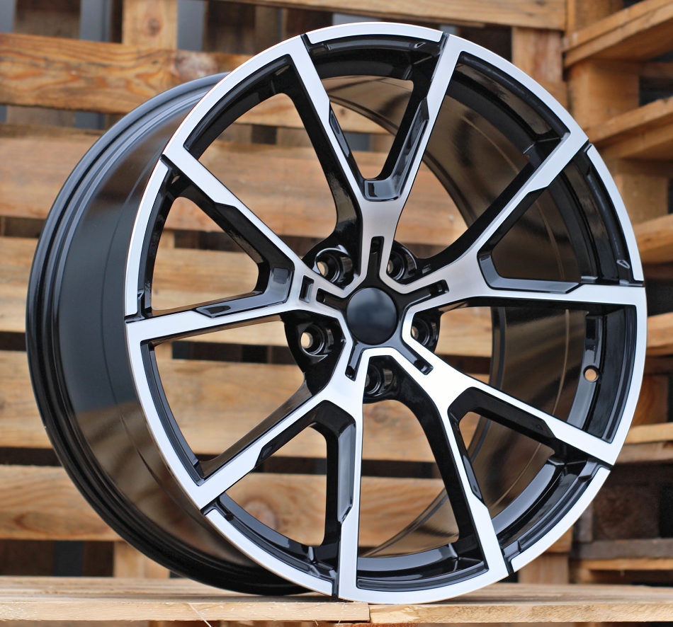 Diski R19 5x112 J8 ET27 RACINGLINE B5601 BMW Black Polished (Rear+Front)