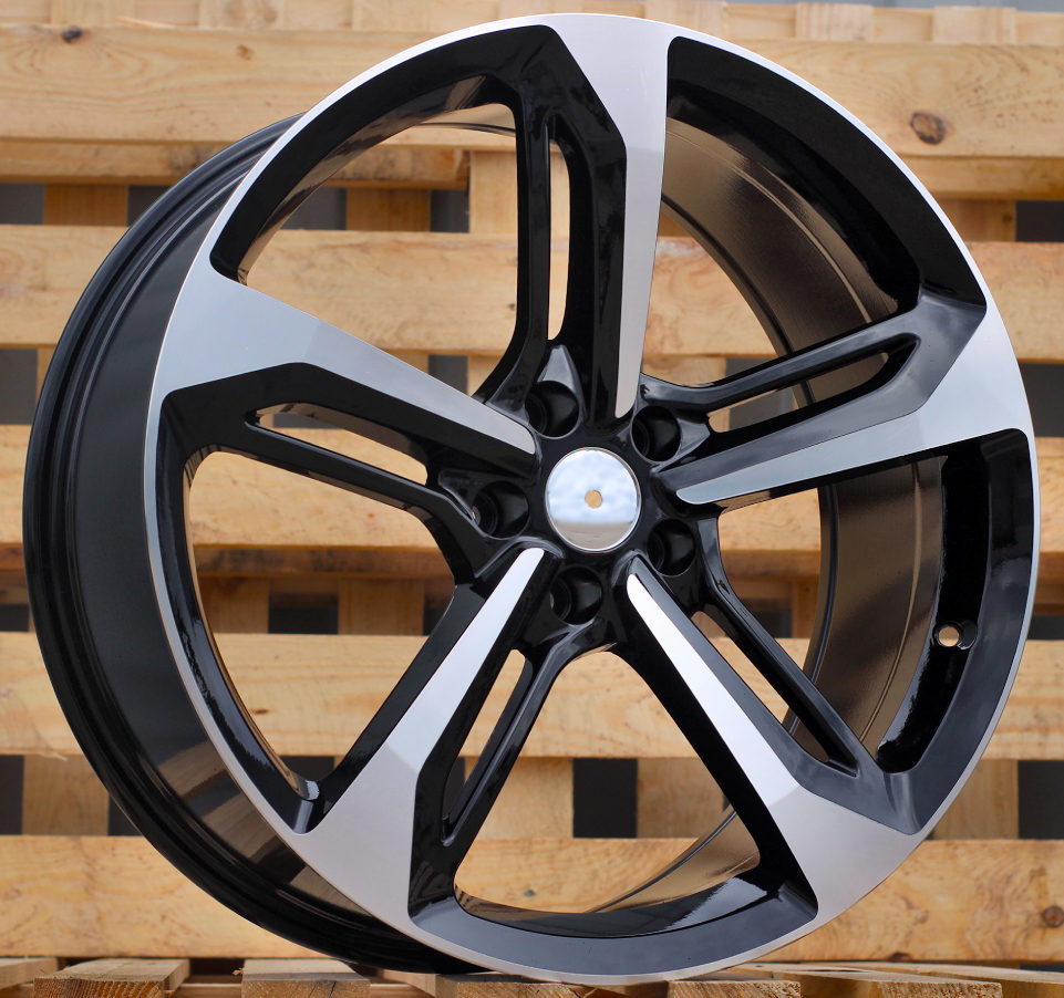 Diski R22 5x112 J9 ET30 RACINGLINE A513 AUDI Black Polished +PC