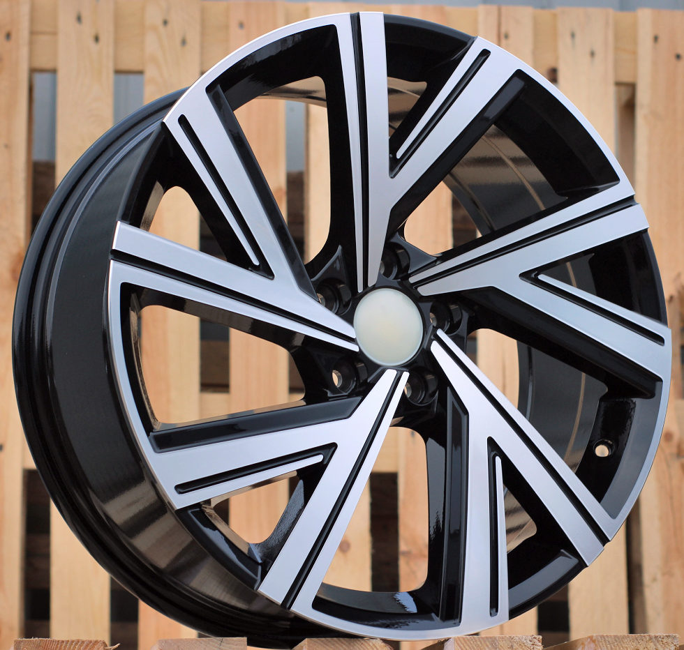 Diski R19 5x112 J8 ET45 RACINGLINE B5805 VW Black Polished