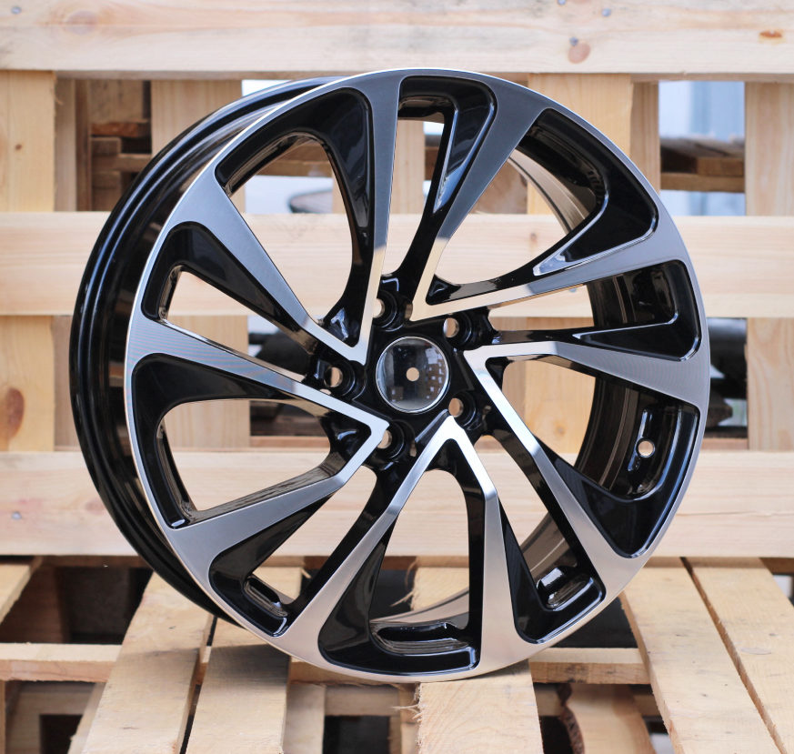 Diski R17 4x108 J7 ET25 RACINGLINE E1011 CITROEN Black Polished