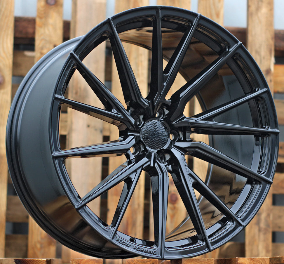 Diski R22 5x112 J9 ET25 HAXER HX06F Black (Rear+Front)