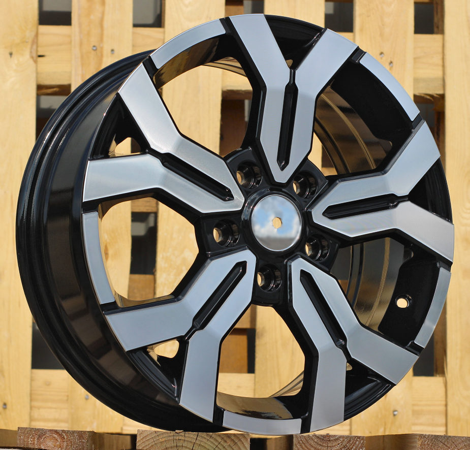 Diski R16 4x100 J6.5 ET45 RACINGLINE B1110 DACIA Black Polished