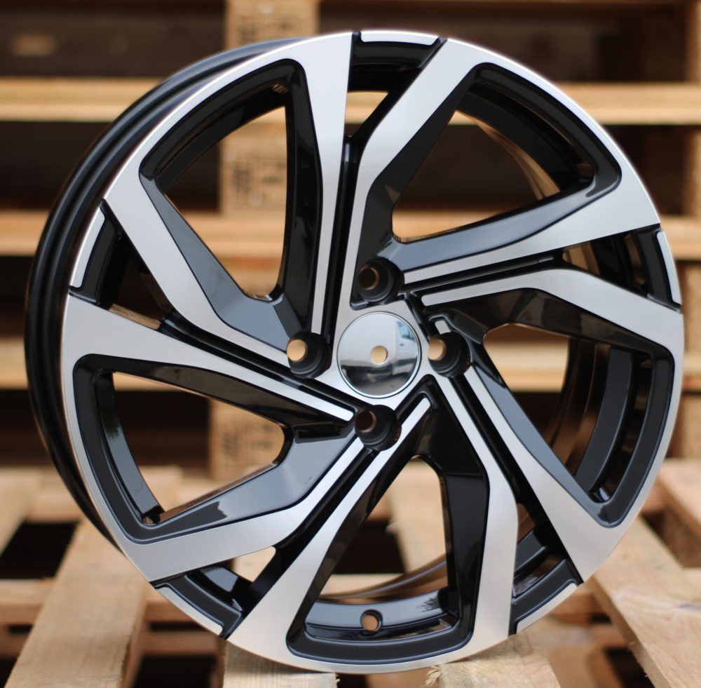 Diski R15 4x100 J6 ET40 RACINGLINE B5762 RENAULT Black Polished