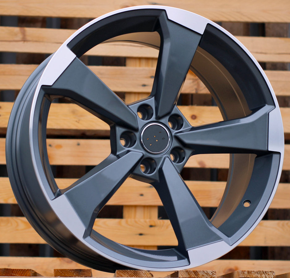 Diski R19 5x112 J8.5 ET40 RACINGLINE XE351 AUDI Grey Polished