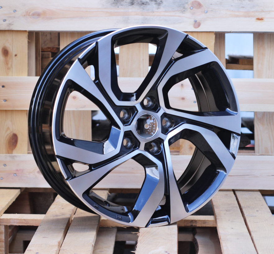 Diski R17 5x114.3 J7.5 ET40 RACINGLINE D5229 RENAULT Black Polished