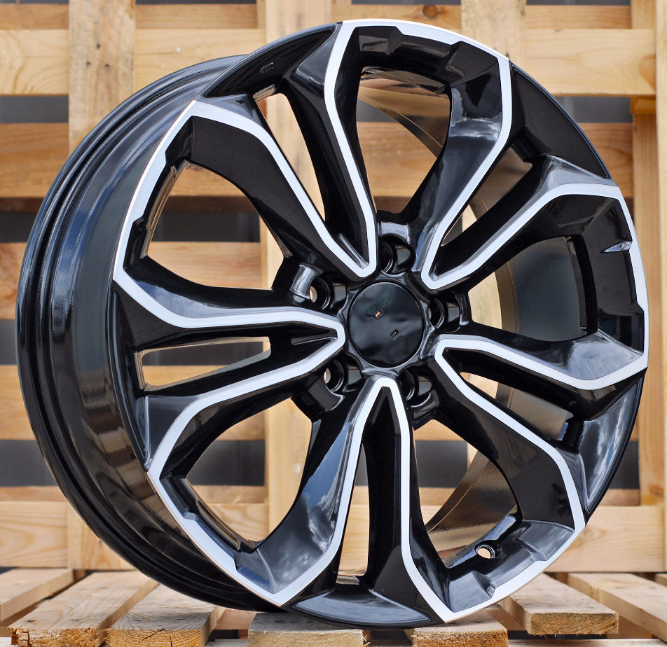 Diski R18 5x114.3 J7.5 ET45 RACINGLINE B5961 HONDA Black Polished