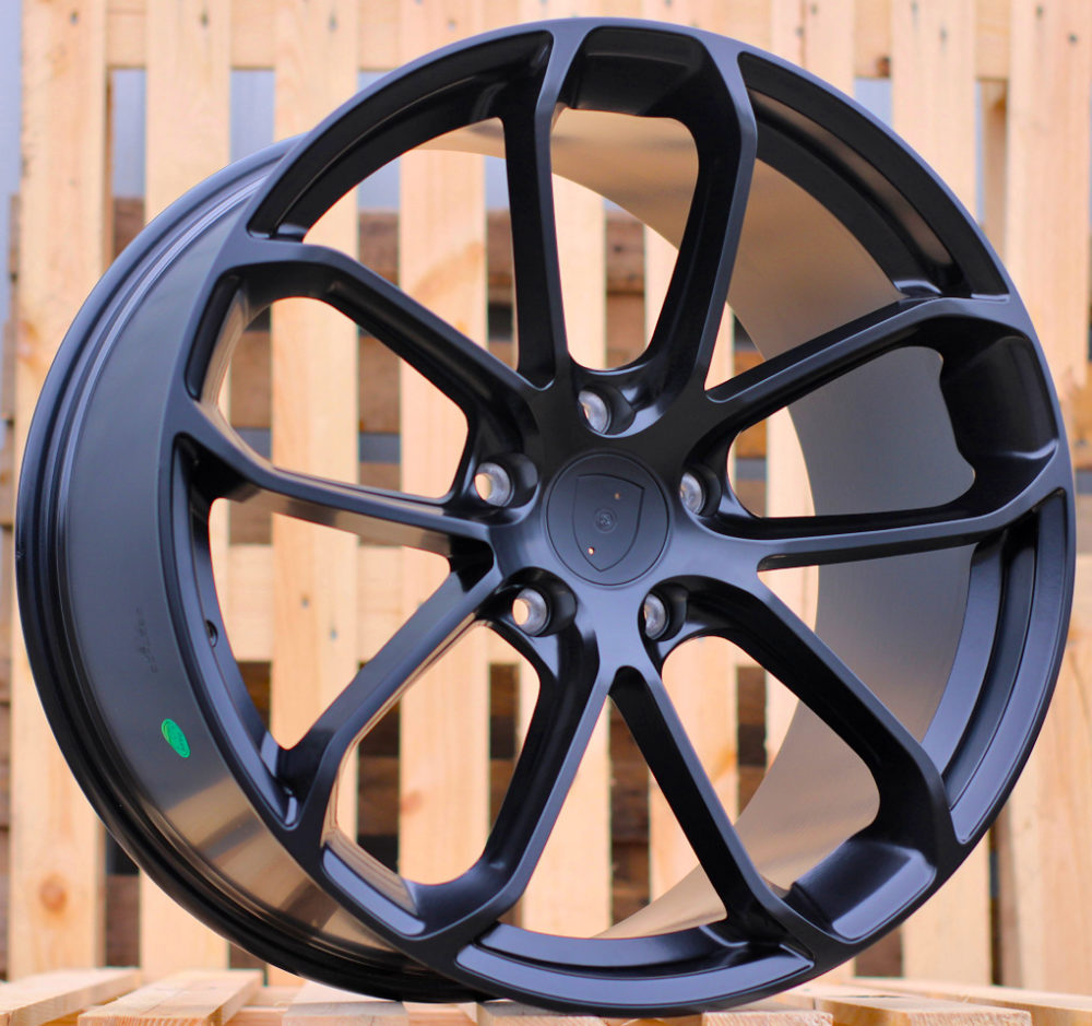 Diski R22 5x130 J10 ET48 RACINGLINE H5084 PORCHE Black Half Matt (Rear+Front)