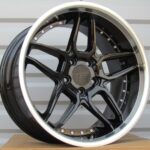 Diski R18 5×120 J10 ET15 HAXER SSA01 Black +Polished Lip (Rear+Front)