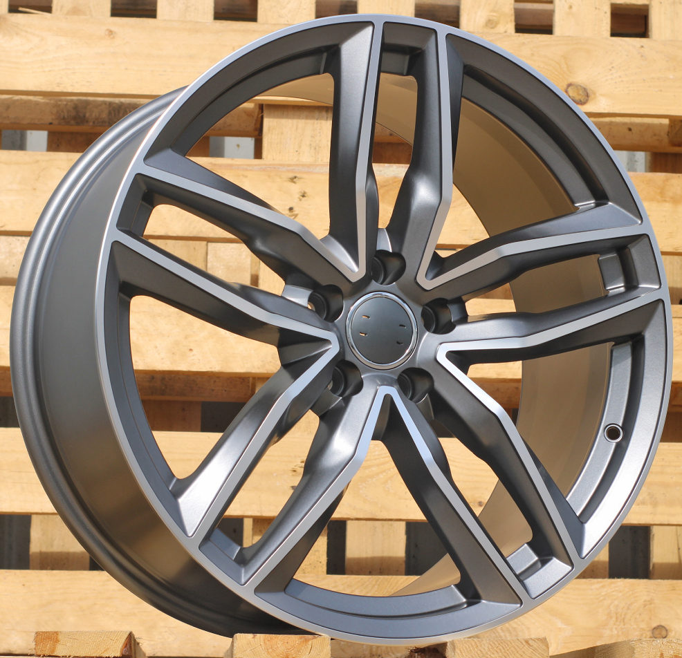 Diski R20 5x112 J9 ET33 RACINGLINE BK690 AUDI Grey Polished Half Matt