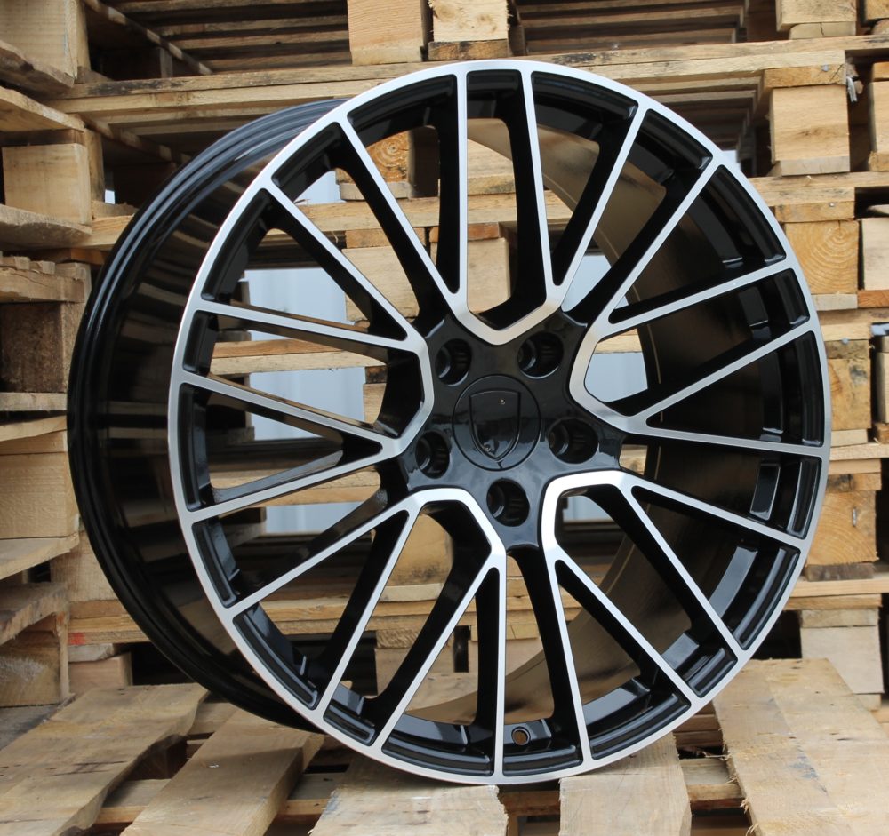 Diski R22 5x130 J11.5 ET61 RACINGLINE FE179 PORCHE Black Polished (Rear+Front)