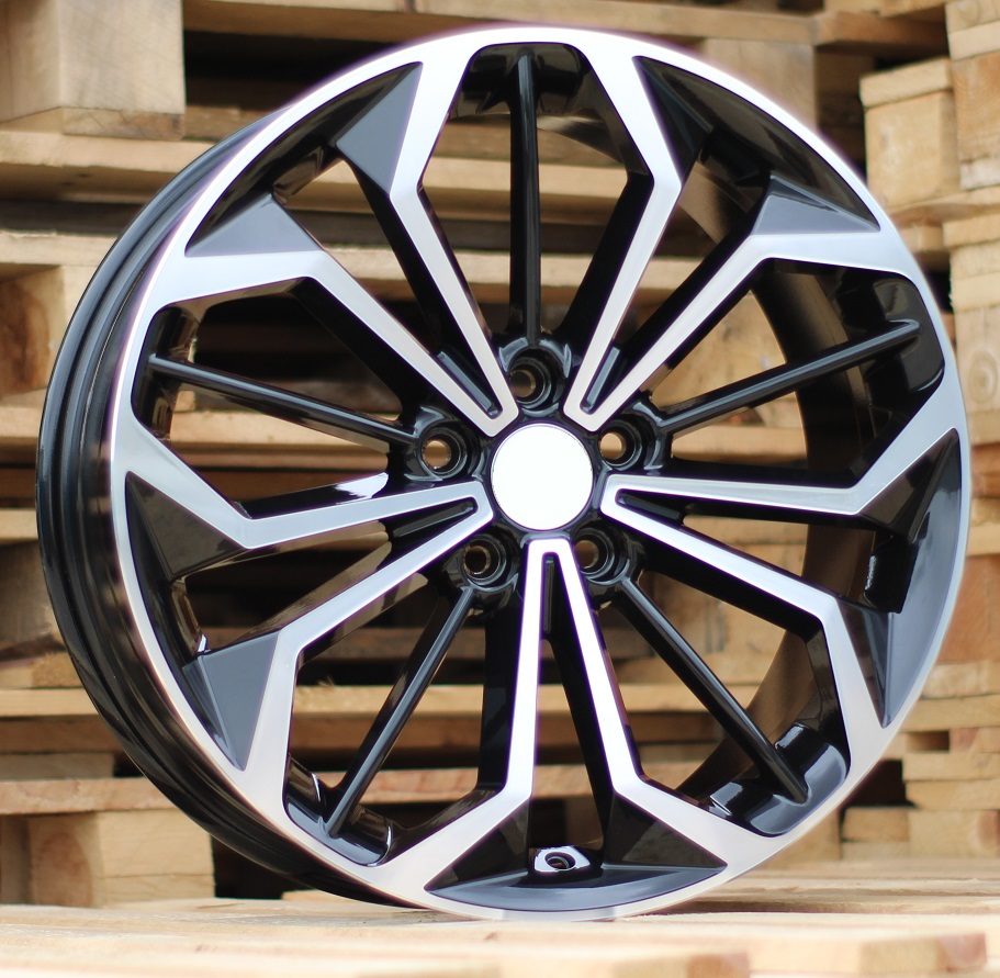 Diski R18 5x108 J8 ET55 RACINGLINE FE187 FORD Black Polished