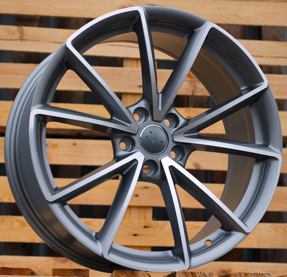 Diski R18 5x112 J8 ET42 RACINGLINE BK703 AUDI Grey Polished