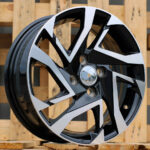 Diski R15 4×100 J5.5 ET45 RACINGLINE I5418 TOYOTA Black Polished