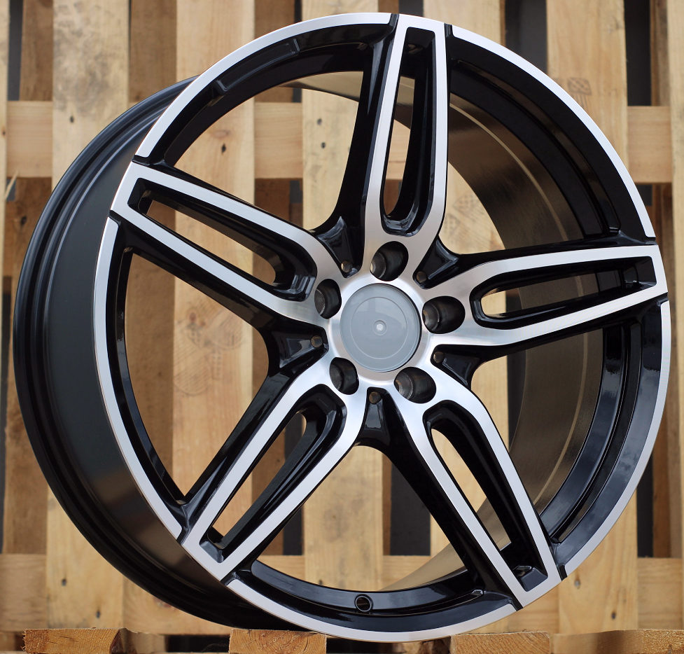 Diski R19 5x112 J8.5 ET43 RACINGLINE XE225 MERCEDES Black Polished