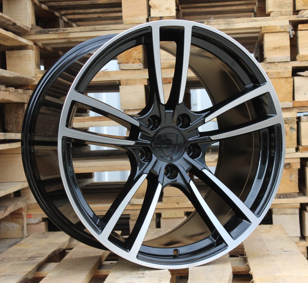 Diski R21 5x130 J11.5 ET55 RACINGLINE B1378 PORCHE Black Polished (Rear+Front)